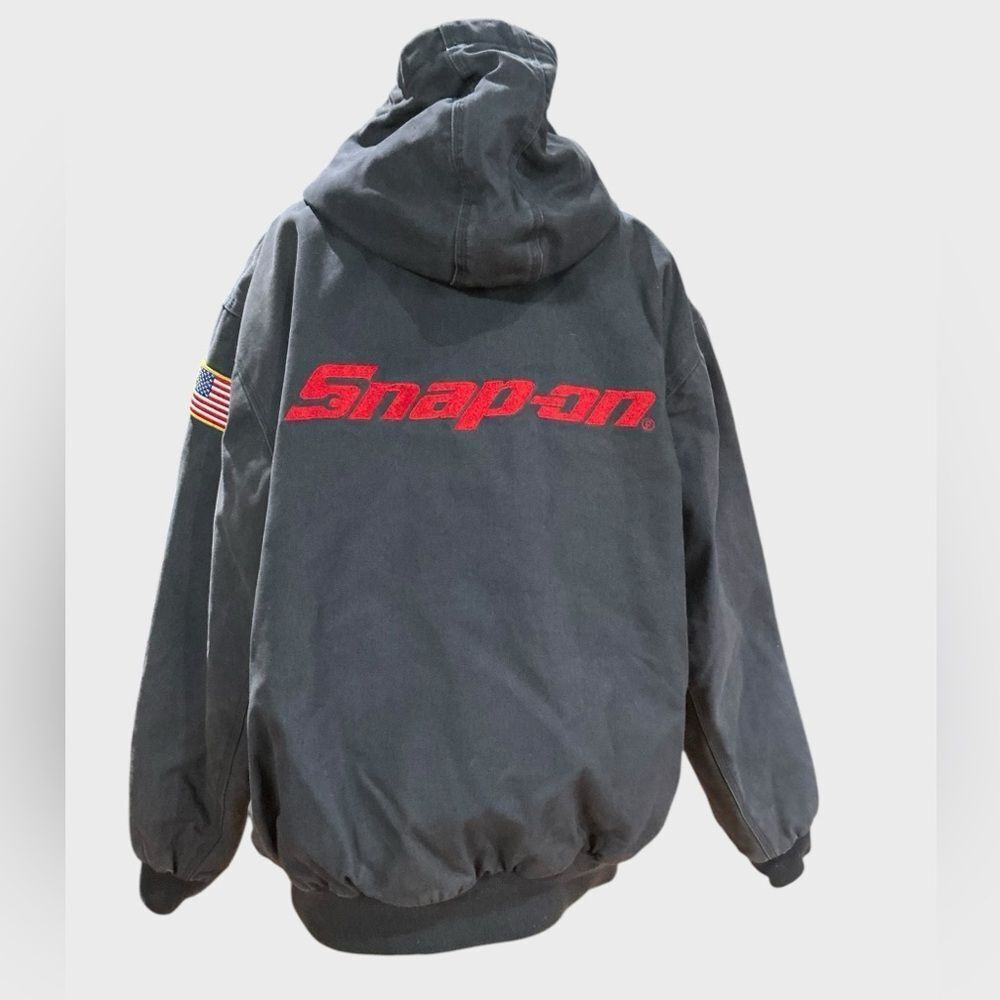 Snap-on Tools Vintage Workwear Hooded Jacket Men’s 2XL USA Flag